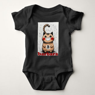 Kattenliefhebber crypto cadeau voor baby romper