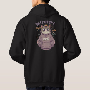 Kattenliefhebber Cute Hoodie Kattenmoeder Introver