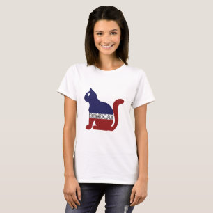 KATTENLIEFHEBBER Democraat voor de Democratische T-shirt