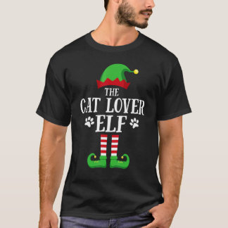 Kattenliefhebber Elf Bijpassende Familie Groep Ker T-shirt