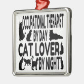 Kattenliefhebber Ergotherapeut Metalen Ornament (Links)