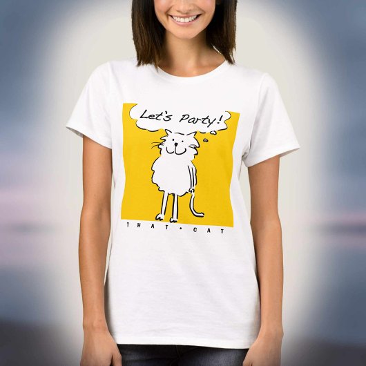Kattenliefhebber Feesttijd T-shirt