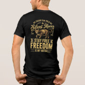 Kattenliefhebber Fierce Freedom Tabby Tri-Blend Shirt (Achterkant)