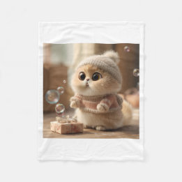 kattenliefhebber fleece deken