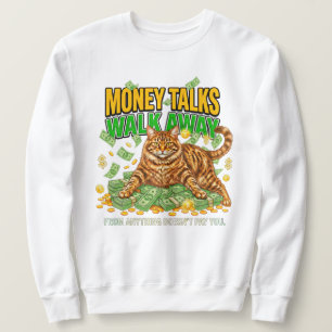 Kattenliefhebber Funny Money Talks Oranje Tabby Ca Trui