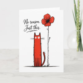 Kattenliefhebber Geen Reden Alleen Dit Kaart