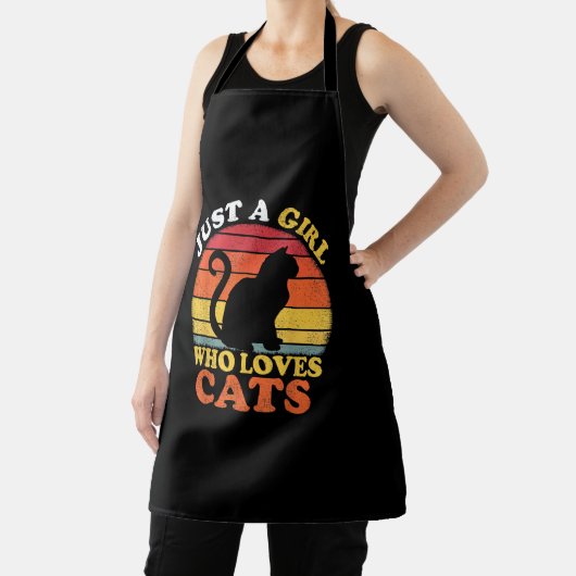 Kattenliefhebber  gewoon een meisje dat van katten schort (Insitu)