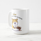 Kattenliefhebber Grappige Koffie Quote Mok (Voorkant links)