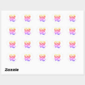 Kattenliefhebber hart sticker (Vel)