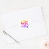 Kattenliefhebber hart sticker (Envelop)