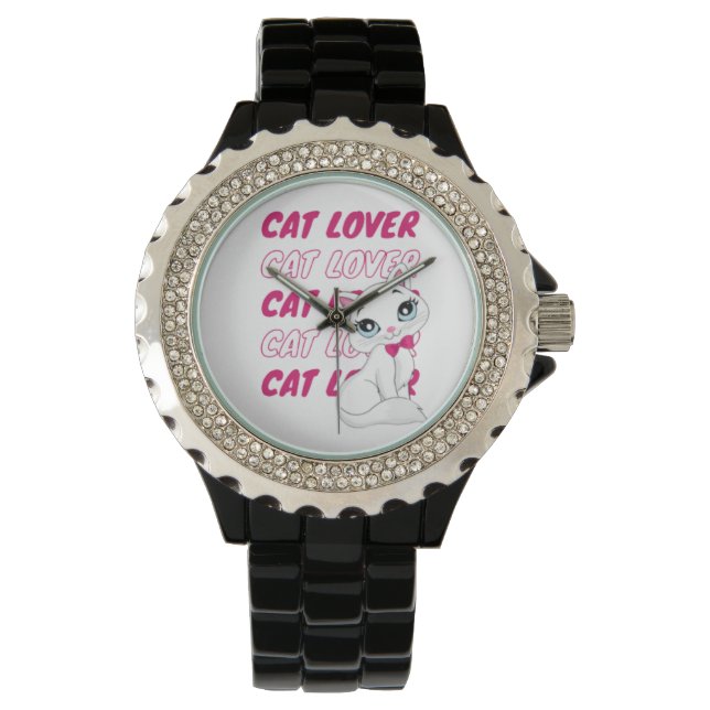 kattenliefhebber horloge (Voorkant)
