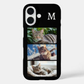 Kattenliefhebber huisdier fotogalerij met monogram Case-Mate iPhone case (Achterkant)