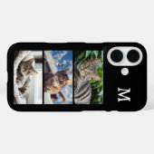 Kattenliefhebber huisdier fotogalerij met monogram Case-Mate iPhone case (Achterkant (horizontaal))