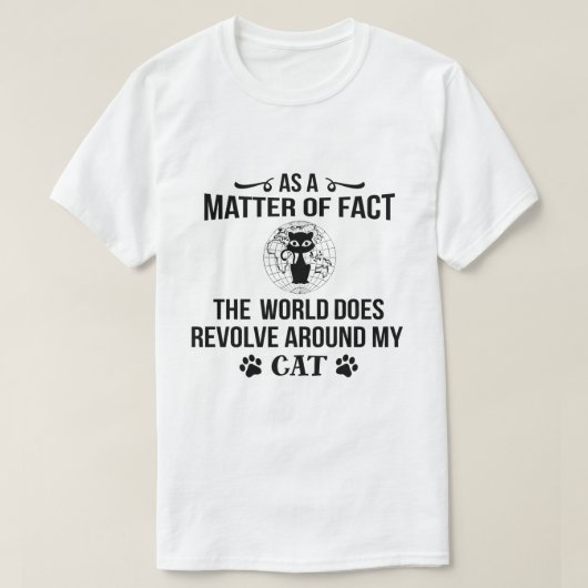 Kattenliefhebber humor t-shirt (Design voorkant)