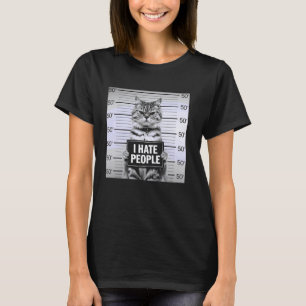 Kattenliefhebber Ik Haat Mensen Grappige Introvert T-shirt