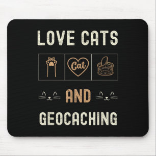 Kattenliefhebber Katten en Geocaching Kittens Huis Muismat