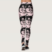 KATTENLIEFHEBBER KATTENGLIMLACH RETRO LEGGINGS YOG (Achterkant)