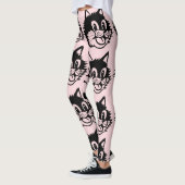 KATTENLIEFHEBBER KATTENGLIMLACH RETRO LEGGINGS YOG (Links)