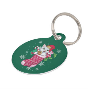 Kattenliefhebber Kerst Grappige Katteneigenaar Huisdierpenning