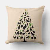 Kattenliefhebber Kerstboom 2 Kussen (Voorkant)