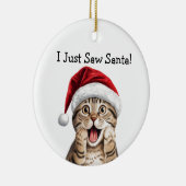 Kattenliefhebber Kerstcadeau Kat Ornament (Rechts)
