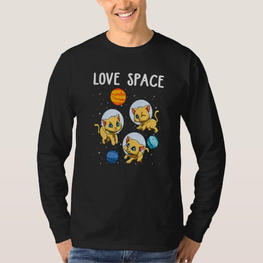 Kattenliefhebber Kinder Planeten 1 T-shirt (Voorkant)