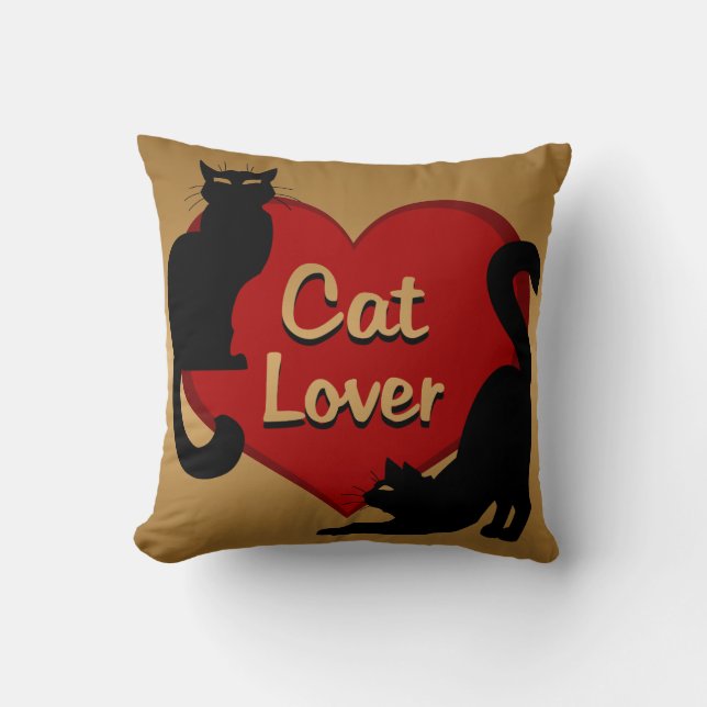 Kattenliefhebber Kussen Kattenliefhebber Cadeaus K (Voorkant)