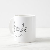 Kattenliefhebber Meow Koffiemok (Voorkant links)