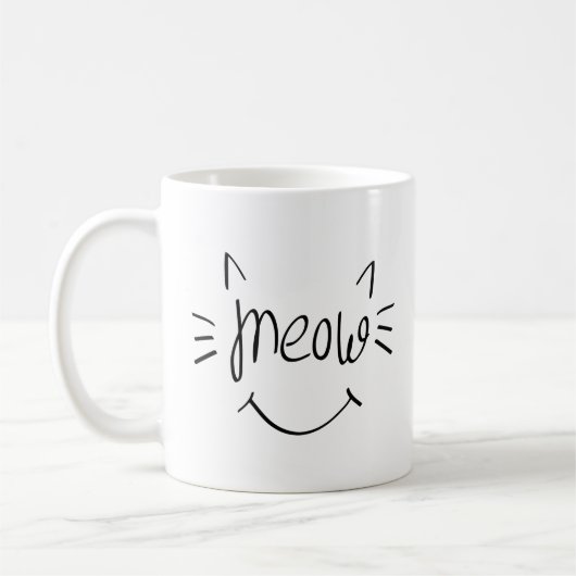 Kattenliefhebber Meow Koffiemok (Links)