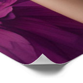 Kattenliefhebber met bloemen poster (Hoek)