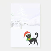 Kattenliefhebber met doornig kerstfeest post-it® notes (Voorkant)