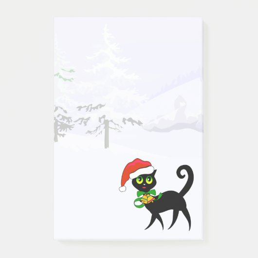 Kattenliefhebber met doornig kerstfeest post-it® notes (Voorkant)