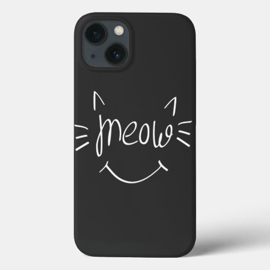 Kattenliefhebber Miauw Case-Mate iPhone Case (Achterkant)