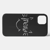 Kattenliefhebber Miauw Case-Mate iPhone Case (Achterkant (horizontaal))