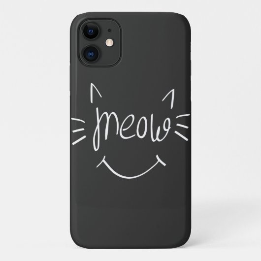 Kattenliefhebber Miauw Case-Mate iPhone Case (Achterkant)