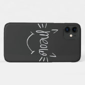 Kattenliefhebber Miauw Case-Mate iPhone Case (Achterkant (horizontaal))