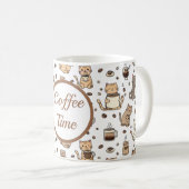 Kattenliefhebber mok voor koffietijd (Voorkant rechts)