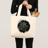 Kattenliefhebber ontwerp grote tote bag (Voorkant (product))