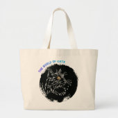 Kattenliefhebber ontwerp grote tote bag (Voorkant)