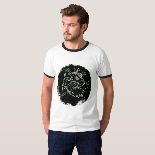 Kattenliefhebber ontwerp t-shirt (Voorkant volledig)
