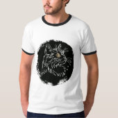 Kattenliefhebber ontwerp t-shirt (Voorkant)
