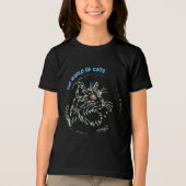 Kattenliefhebber ontwerp Tri-Blend shirt (Voorkant)