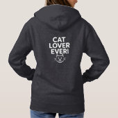 kattenliefhebber ooit hoodie (Achterkant)