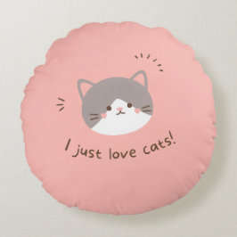 Kattenliefhebber Rond Kussen