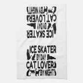 Kattenliefhebber schaatser theedoek (Verticaal)