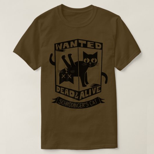 Kattenliefhebber schrodingers kat grappige kat t-shirt (Design voorkant)