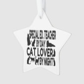 Kattenliefhebber Speciaal Onderwijs Docent Ornament (voorkant)