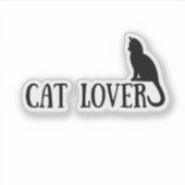 Kattenliefhebber Sticker (Voorkant)