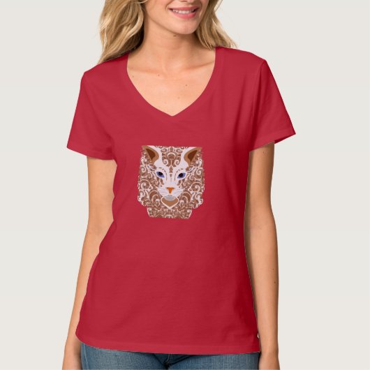 kattenliefhebber t-shirt (Voorkant)