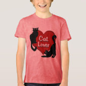 Kattenliefhebber T-shirt Kinderen Kattenliefhebber (Voorkant)